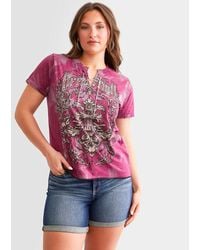 Affliction - American Customs Procession Chrome T-Shirt - Lyst