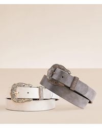 BKE - 2 Pack Western Metallic Belt Set - Lyst