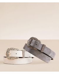 BKE - 2 Pack Western Metallic Belt Set - Lyst