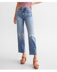 Hidden Jeans - Ella Cropped Wide Straight Jean - Lyst