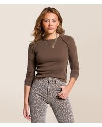Gilded Intent - Exposed Seam Top - Lyst