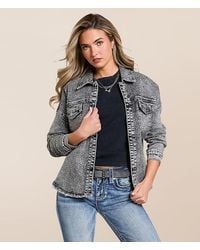 Veveret - Rhinestone Denim Jacket - Lyst