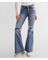 Flying Monkey - Mid-Rise Flare Stretch Jean - Lyst