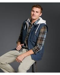 Outpost Makers - Hooded Puffer Vest - Lyst