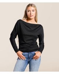 Daytrip - Rhinestone Boatneck Top - Lyst