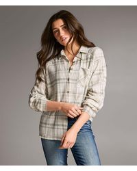 BKE - Brushed Plaid Knit Shirt - Lyst