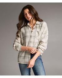 BKE - Brushed Plaid Knit Shirt - Lyst