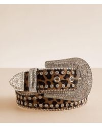 BKE - Leopard Glitz Belt - Lyst