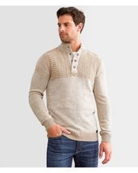 Outpost Makers - Mixed Yarn Henley Sweater - Lyst