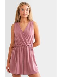 BKE - Surplice Romper - Lyst