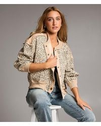 BKE - Pieced Cheetah Jacket - Lyst