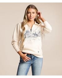Ariat - Quarter Zip Oversized Pullover - Lyst