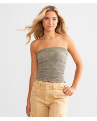 Free People Love Letter Tube Top in Blue