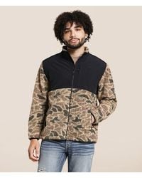 Burlebo - Camo Sherpa Jacket - Lyst