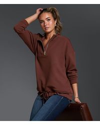 Buckle Black - Ribbed Quarter Zip Pullover - Lyst
