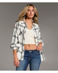 BKE - Eased Plaid Shirt - Lyst