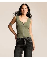 Gilded Intent - Raw Edge Washed Tank Top - Lyst