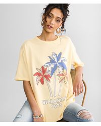 Billabong - Patchwork Oversized T-shirt - Lyst