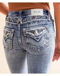 Miss Me - Mid-Rise Tailored Boot Stretch Jean - Lyst