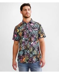 Departwest - Tropical Skull Performance Stretch Shirt - Lyst