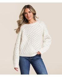 Willow & Root - Mixed Stitch Sweater - Lyst