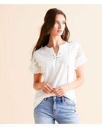 Daytrip - Pieced Crochet Top - Lyst