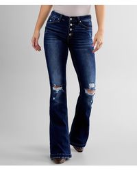 Kancan - Kan Can Mid-rise Flare Stretch Jean - Lyst