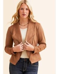 Blu Pepper - Faux Suede Jacket - Lyst