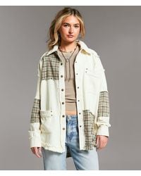 BKE - Pieced Plaid Shacket - Lyst