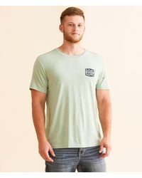RVCA - Badge Split T-Shirt - Lyst