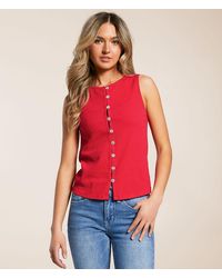 Willow & Root - Textured Knit Tank Top - Lyst