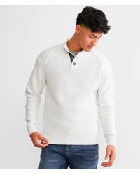 BKE - Textured Henley Sweater - Lyst