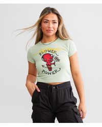Ed Hardy - Baby Devil Cropped T-shirt - Lyst
