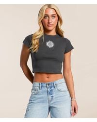 Billabong - Bring The Sun Cropped T-Shirt - Lyst