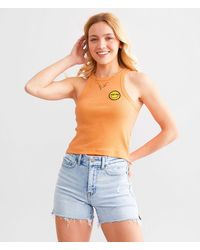 Hurley - Have Fun Smiley Cropped Tank Top - Lyst