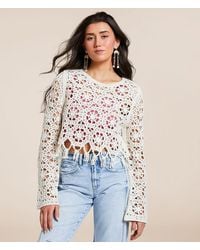 Willow & Root - Crochet Sweater - Lyst