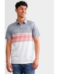 BKE - Striped Performance Polo - Lyst