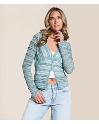 Willow & Root - Sheer Lace Fitted Top - Lyst