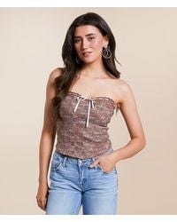 Willow & Root - Lace Sweetheart Tube Top - Lyst