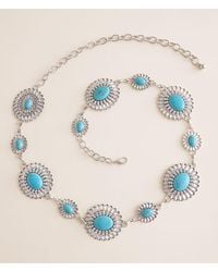 BKE - Glitz Concho Chain Belt - Lyst