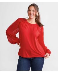 Daytrip - Sequin Yoke Top - Lyst