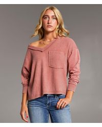 BKE - Waffle Knit Top - Lyst
