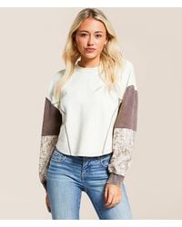 Gilded Intent - Pieced Camo Boxy Pullover - Lyst