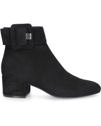 Sergio Rossi Sr Mia 75 Buckled Leather Knee Boots in Black | Lyst
