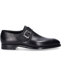Crockett & Jones Monk Shoes Savile Calfskin Black