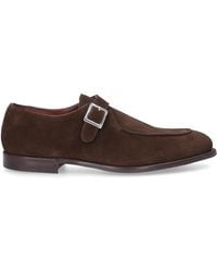 Crockett & Jones Monk Shoes Denbeigh Calfskin - Brown