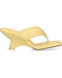 yellow platform flip flops