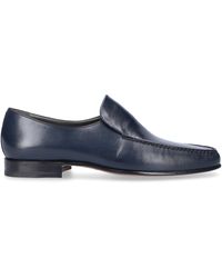Moreschi Schuhe Slipper Kalbsleder dunkelblau