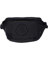 Moncler Women Belt Bag Durance Nylon Logo Black