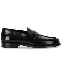 DSquared² Baumwolle Penny-Loafer mit Glanzoptik in Schwarz für Herren Herren Schuhe Slipper Mokassins 